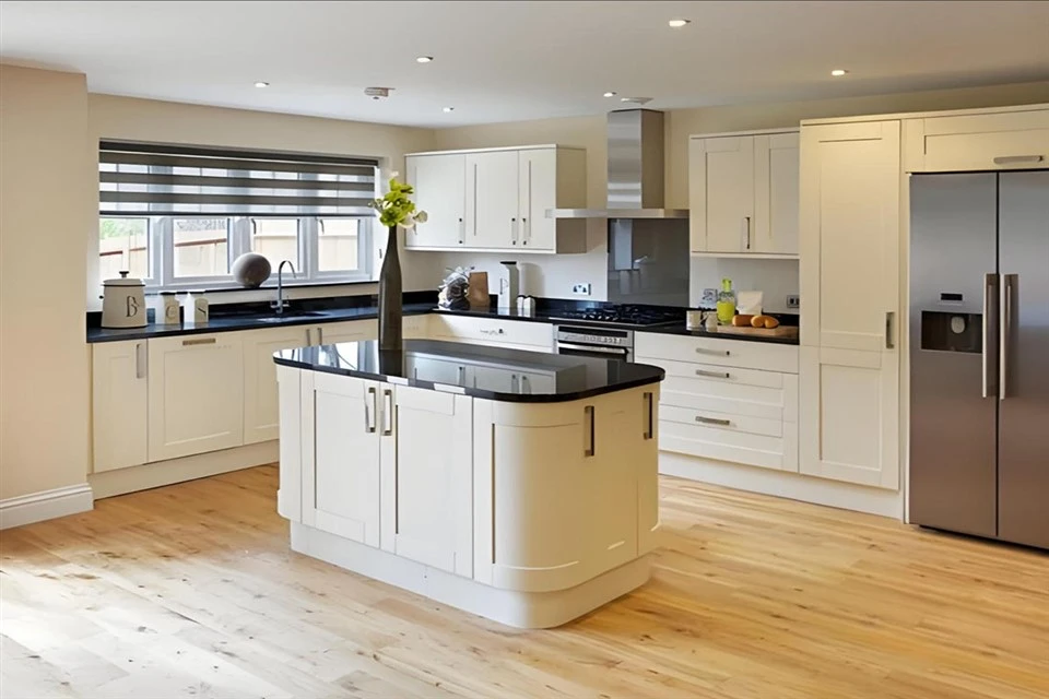 solid wood frameless kitchen cabinets (1)